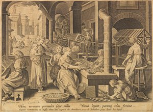 Silkeekstraktion Vermis sericus, efter 1640.