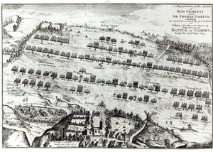Forberedelse til slaget ved Naseby, udkæmpet den 14. juni 1645 offentliggjort i 