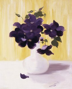 Den hvide vase. Maleri af Stuart Park (1862-1933) Privat samling. af Stuart Park