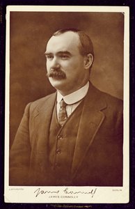 James Connolly (1868-1916) fotograferet af Lafayette, Dublin, ca. 1910 (sepia-foto)