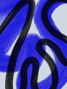 Abstrakt Blue Motion af Studio Palette