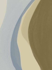 Jordnære, abstrakte kurver af Studio Palette