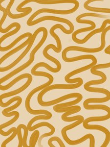 Mustard Organic Flow af Studio Palette