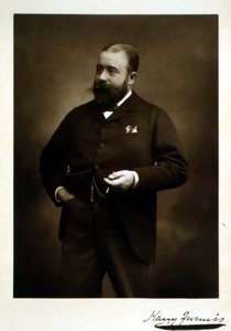 Harry Furniss (1854-1925), illustrator og karikaturtegner, portrætfotografi (s/h foto)