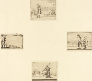 Ark med ætsninger af Style of Jacques Callot