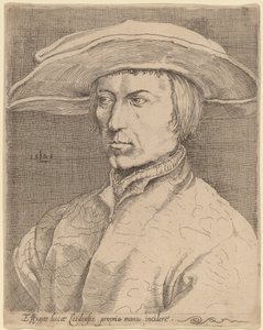 Selvportræt af Style of Lucas van Leyden after Albrecht Dürer
