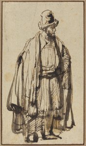 En orientaler af Style of Rembrandt van Rijn