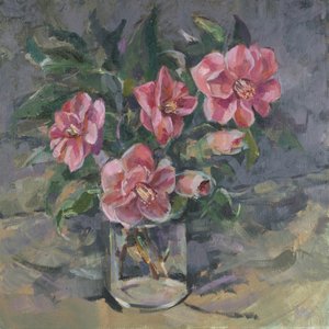 Camelias, 2014, af Sue Wales