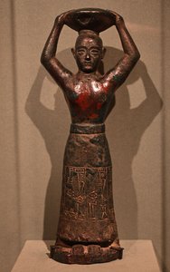 Skulptur af kong Ur-Nammu-dynastiet, 2112-2004 f.Kr. (kobber) af Sumerian Mesopotamian School