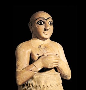 Selim, bror til kongen af Mari i Syrien, 3. årtusinde f.Kr. (skulptur) af Sumerian Sumerian