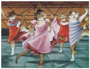 Illustration fra filmen Cats (udgivet 2006) af Susan Herbert