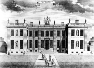 Udsigt over Marlborough House i Pall Mall, Westminster, 1741