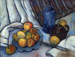 Æbler, tekande og kande - Peinture de Suzanne Valadon (1865-1938), ca 1919 - Olie på lærred, 50,4x65,4 - Privat samling
