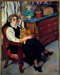 Miss Lily Walton Maleri af Marie-Clementine (Marie Clementine) Valadon, dit Suzanne Valadon (1865-1938)