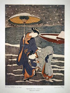Handelsannonce for Toppan Printing Co. Ltd. Tokyo af Suzuki (after) Harunobu