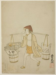 En vandsælger af Suzuki Harunobu