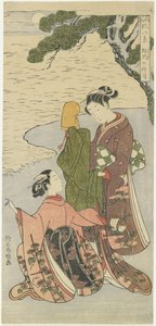 Efterårsmåneskin i Matsukaze, ca. 1767 af Suzuki Harunobu