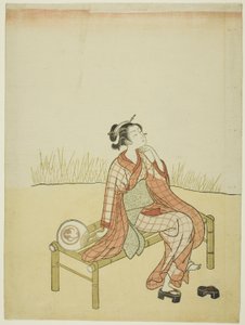Ved strømmen af Suzuki Harunobu