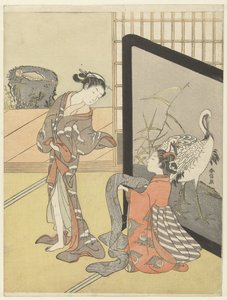 At vælge en obi af Suzuki Harunobu