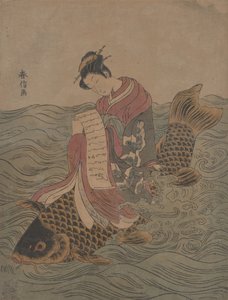 Parodi på en kinesisk udødelig. af Suzuki Harunobu