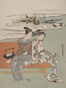 parodi på kejseren X U An Zong og yang GUI non af Suzuki Harunobu