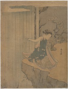 Parodi på legenden om Kyoyu og Sofu af Suzuki Harunobu