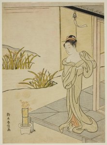 Sommer, fra serien "New Versions of Flowers of the Four Seasons (Shinpan furyu shiki no hana)" af Suzuki Harunobu