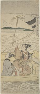 Takasago Havn af Suzuki Harunobu