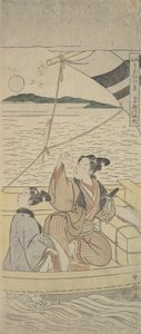 Taksago Havn, Ca. 1760., ca. 1760. af Suzuki Harunobu
