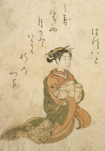 Kurtisanen Hatsuito af Suzuki Harunobu