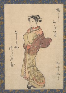 Courtesanerne, fra serien, Seiro Bijin Awase Carver End Shigoro sic, ca. 1765., ca. 1765. af Suzuki Harunobu