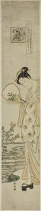 The Jewel River of Bush Clovers (Hagi no Tamagawa), fra serien "Six Jewel Rivers in Popular Customs (Fuzoku Mu Tamagawa)" af Suzuki Harunobu