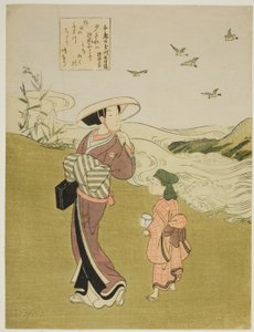 The Jewel River of Plovers (Chidori no Tamagawa), fra en unavngiven serie af Six Jewel Rivers af Suzuki Harunobu