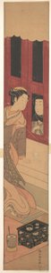 Der Mann draußen af Suzuki Harunobu
