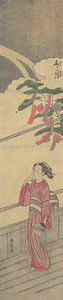 Den syvende måned Fumizuki, ca. 1765. af Suzuki Harunobu