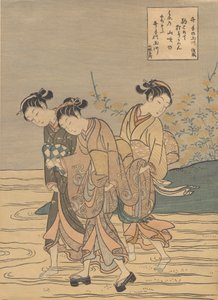 Tama-floden ved Ide, Yamashiro-provinsen, sandsynligvis 1766., sandsynligvis 1766. af Suzuki Harunobu