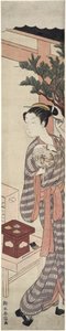 Teboden - Kagiya Osen, c.1769 af Suzuki Harunobu