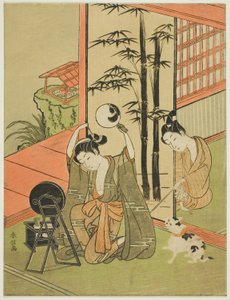 Kilder hendes fod af Suzuki Harunobu