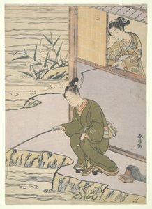 Kilder lystfiskeren af Suzuki Harunobu