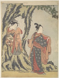 To unge mennesker af Suzuki Harunobu
