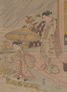 Ser Iris i regnen, 1764-70., 1764-70. af Suzuki Harunobu