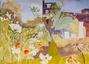 Bier elsker blomster, blomster elsker bier, 2021 (akvarel på papir) af Suzy Fasht