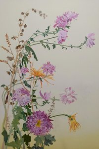 Chrysanthemums, 2022 (olie på linned)