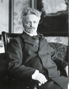 August Strindberg i sit hus i Stockholm (s/h foto)