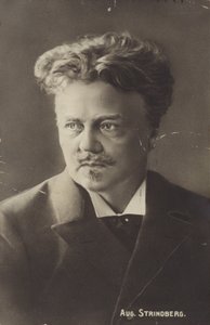 Portræt af August Strindberg af Swedish Photographer