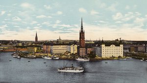 Stockholm: Riddarholmen (farvet foto) af Swedish Photographer