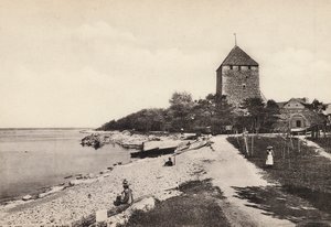 Sverige / Sverige: Gotland, Wisby, Kruttornet (s/h foto) af Swedish Photographer