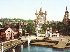 Udsigt over Djurgården i Stockholm, 1897