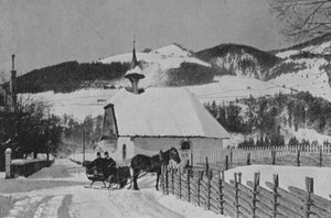 A Charmey, Gruyere (s/h foto) af Swiss Photographer
