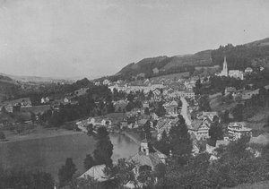 Lichtensteig, Toggenbourg, kanton Saint-Gall (s/h foto) af Swiss Photographer